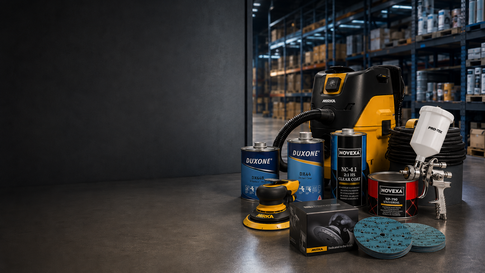 Professional vacuum dust extractor system and materials