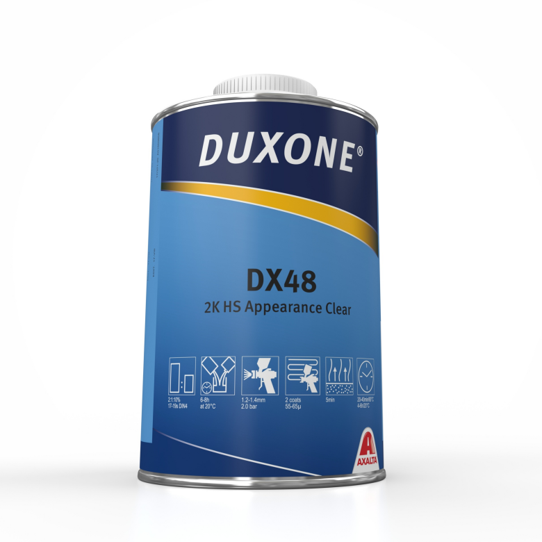 Duxone DX48 2K HS Appearance Clear — высокоглянцевый лак с высоким сухим остатком